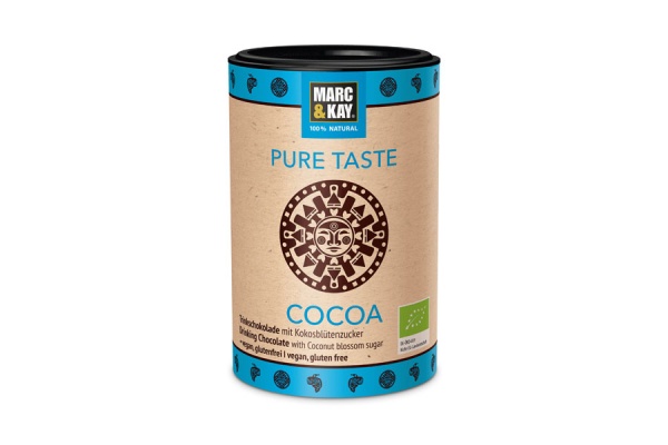 Bio Trinkschokolade Pure Taste Cocoa, von Marc & Kay