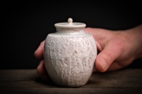 Keramikbehälter / Cha-Ire 165ml Holzbrand-Porzellan von Jan Pavek