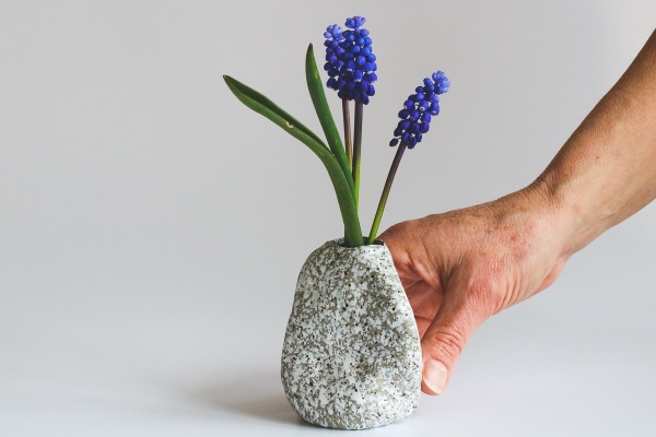 Keramik-Vase Granit 9,5cm Tokoname