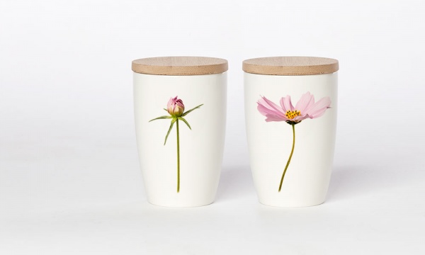 Wildblumen-Becher & Aufbewahrung Motiv Cosmea von Simply Flowers, 360ml