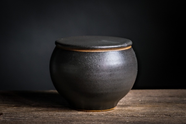 Keramikbehälter 180ml anthrazit/schwarz von Michiko Shida