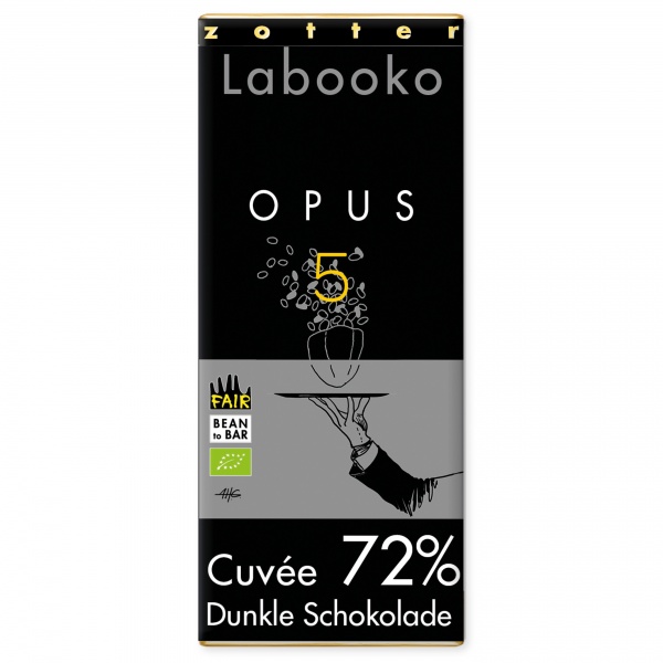 Zotter Labooko 72% Opus 5, vegan