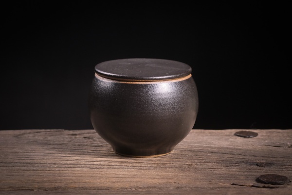 Keramikbehälter 200ml anthrazit/schwarz von Michiko Shida