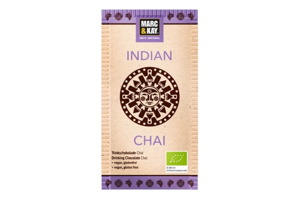 Bio Trinkschokolade Indian Chai,Tassenportion von Marc & Kay